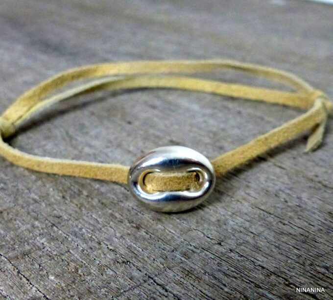 N3390ter_bracelet_lacet_daim_grain_de_cafe_argent_massif