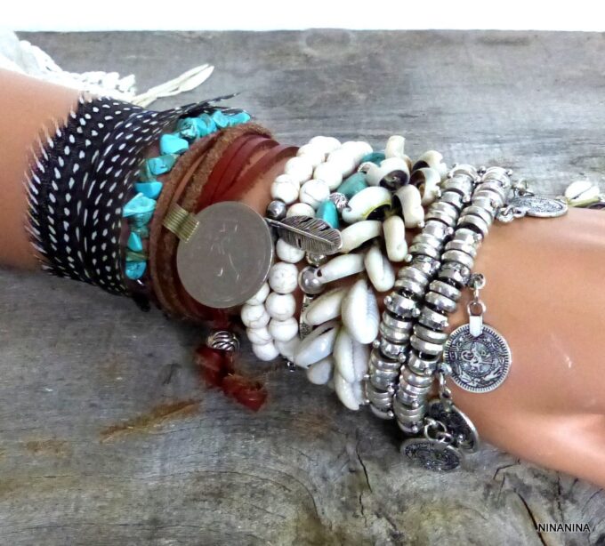 N3396tere_Bracelet_plume_veritable_argent_massif