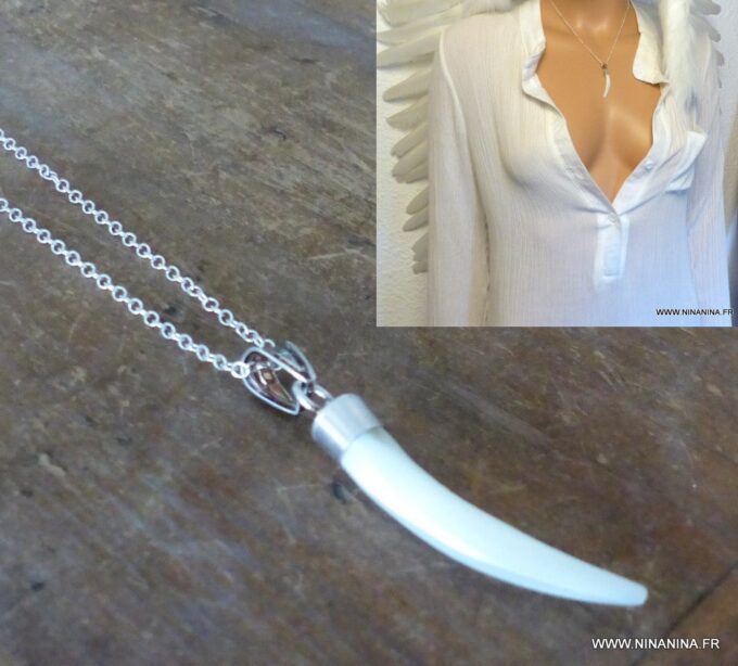 N3423b_Collier_femme_court_corne_argent_massif_et_nacre_-_Bijoux_en_ligne_NINANINA