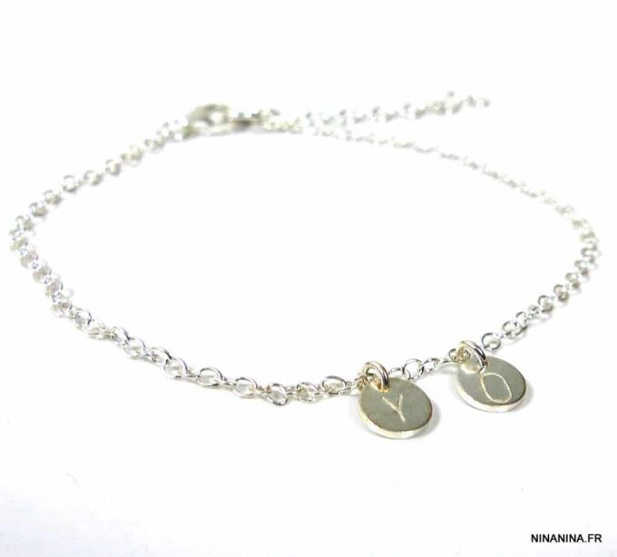 N3426terd_bracelet_argent_massif_breloque_gravee_personnalisee