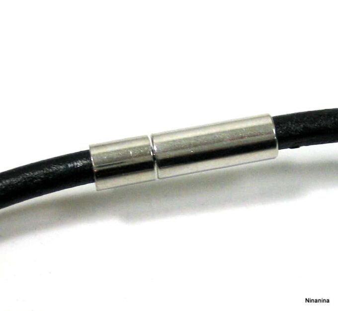 N3431terd_collier_cordon_cuir_porte-message_acier_inoxydable