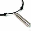 N3432tere_collier_cordon_cuir_porte-message_acier_inoxydable