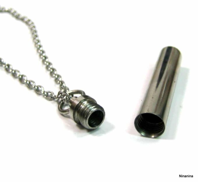 N3433terc_collier_homme_porte-message_acier_inoxydable