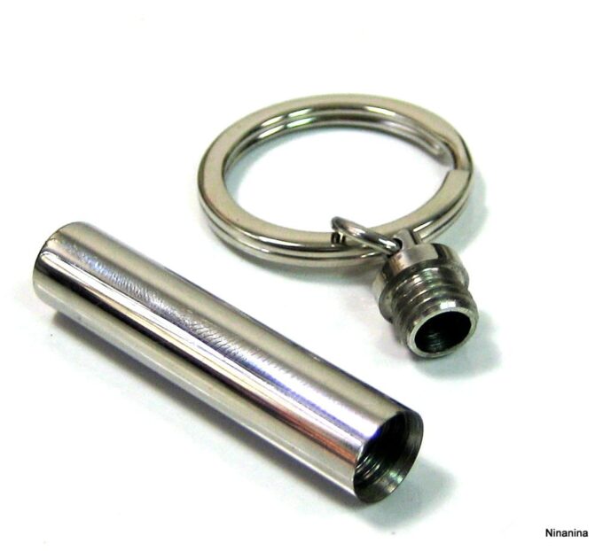 N3434tere_porte-cle_porte-message_acier_inoxydable