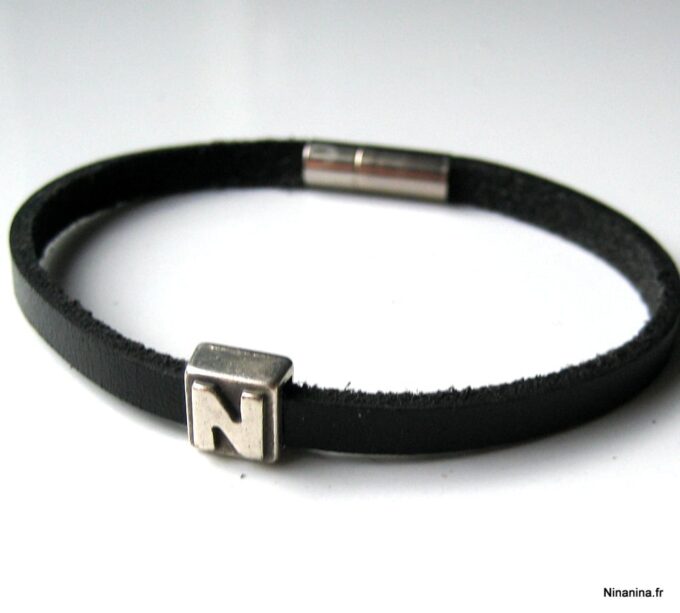 N3452g_bracelet_cuir_et_acier_inoxydable_personnalise