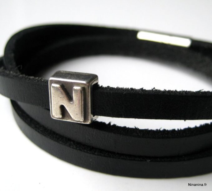 N3454_bracelet_cuir_et_acier_inoxydable_personnalise