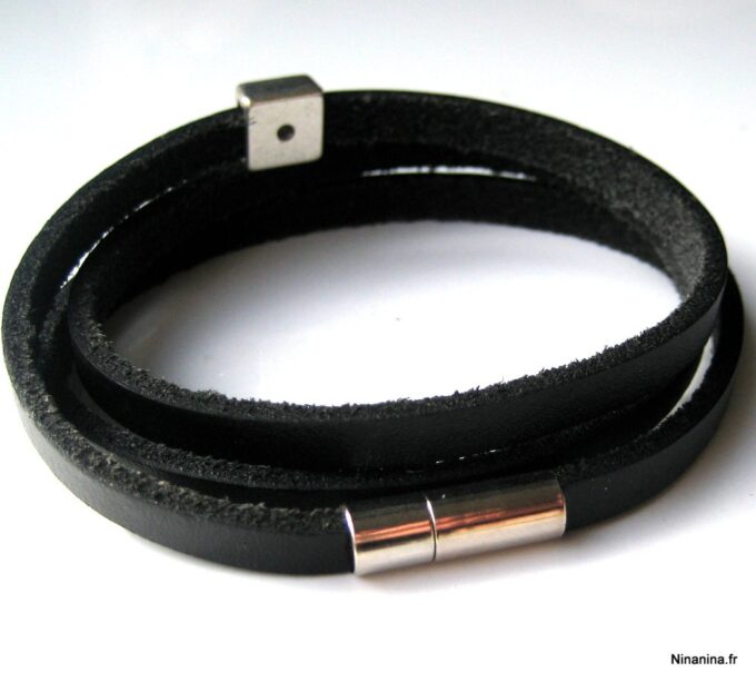 N3454i_bracelet_cuir_et_acier_inoxydable_personnalise