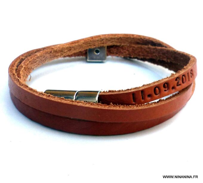 N3454l_Bracelet_cuir_3_tours_lettre_personnalisee_-_Bijoux_Bracelets_en_ligne_Ninanina
