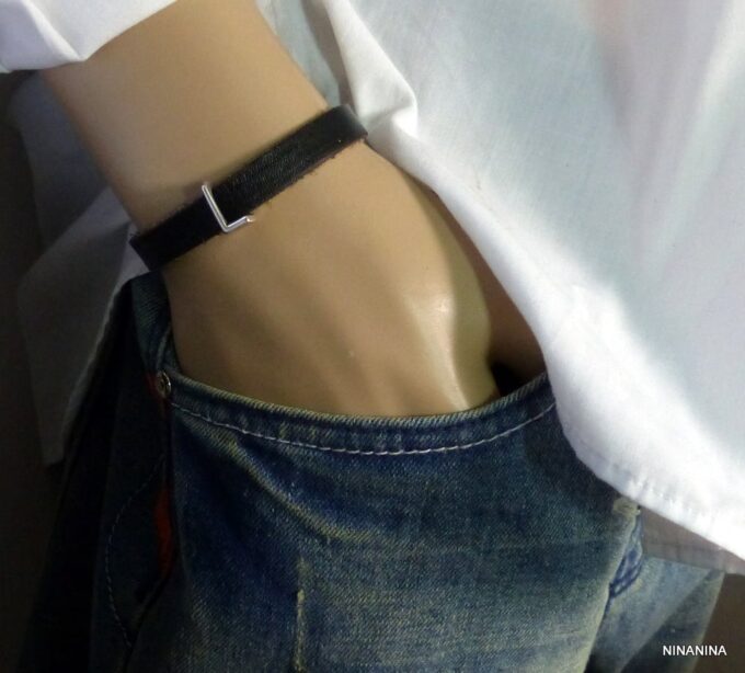 N3455terc_Bracelet_homme_cuir_lettre_personnalisee_metal_argente