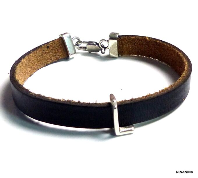 N3455tere_Bracelet_homme_cuir_lettre_personnalisee_metal_argente