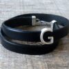 N3456h_Bracelet_cuir_3_tours_personnalise_lettre_metal_argent_-_Bijoux_Bracelets_en_ligne_NINANINA