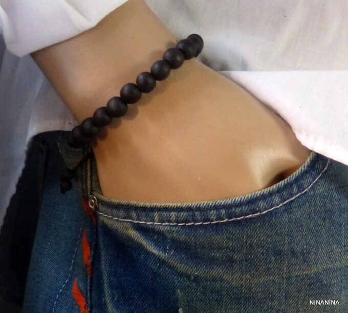 N3460terc_Bracelet_homme_perles_bois_medaille_argent_massif_personnalise-2