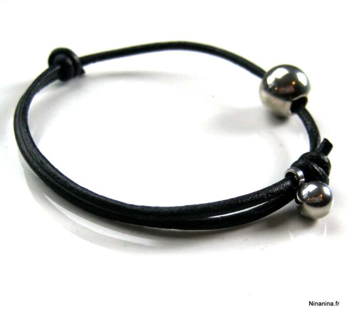 N3467a_bracelet_cuir_et_perle_acier_inoxydable