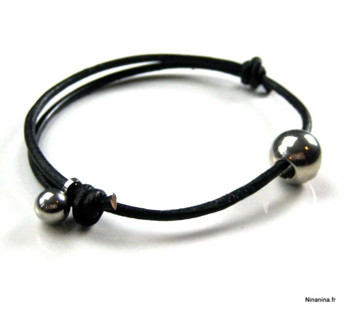 N3467b_bracelet_cuir_et_perle_acier_inoxydable