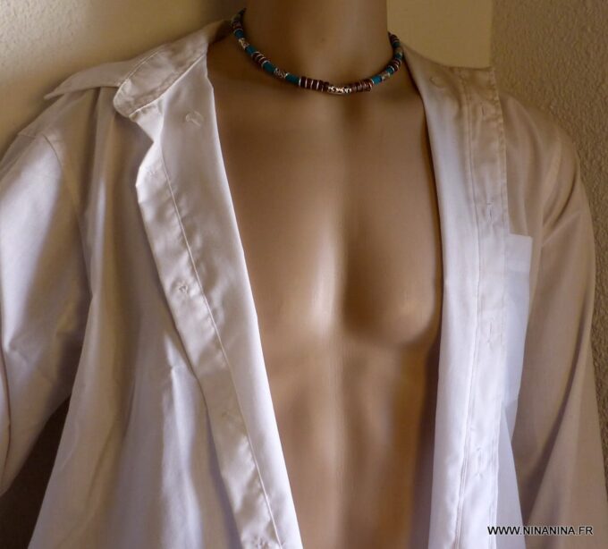 N3501C_Collier_homme_cuir_et_perles_de_bois_turquoise_-_Bijoux_Colliers_en_ligne_NINANINA