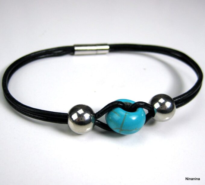 N3505e_bracelet_cordon_cuir_et_turquoise