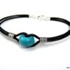 N3509_bracelet_cordon_cuir_argent_massif_et_turquoise