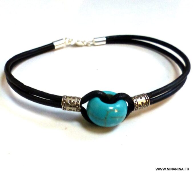 N3509e_Bracelet_homme_cordon_cuir_perle_turquoise_argent_massif_NINANINA