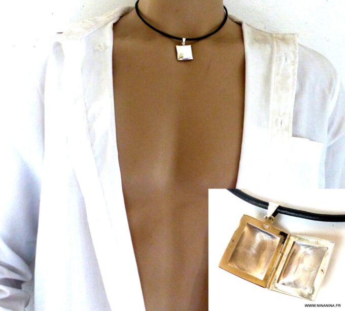 N3521F_Collier_homme_cordon_cuir_porte_photo_argent_925_massif_-_Bijoux_Colliers_en_ligne_NINANINA