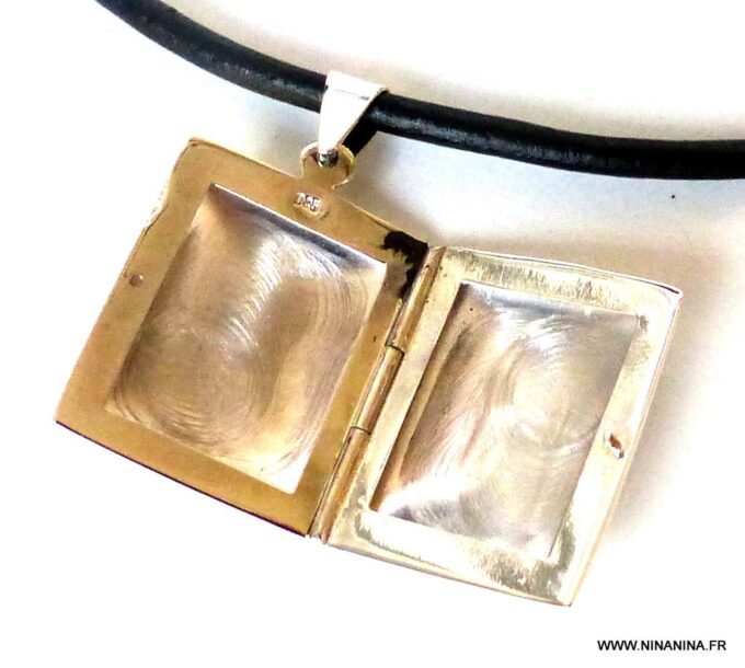 N3521I_Collier_homme_cordon_cuir_porte_photo_argent_925_massif_-_Bijoux_Colliers_en_ligne_NINANINA