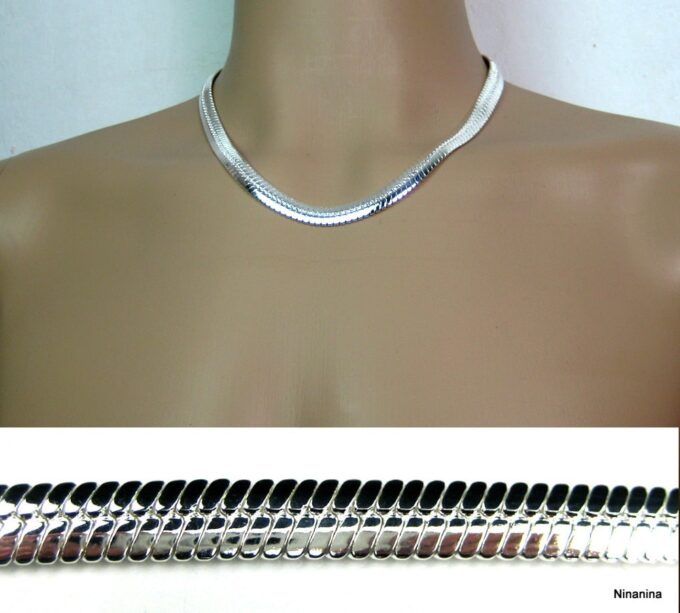 N3541_chaine_homme_plaque_argent_maille_serpent