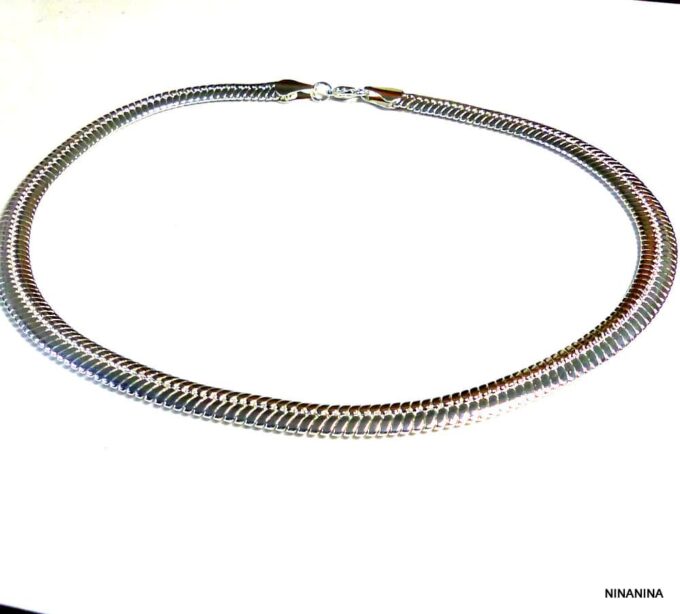 N3541a_chaine_homme_maille_serpent_plate_plaque_argent