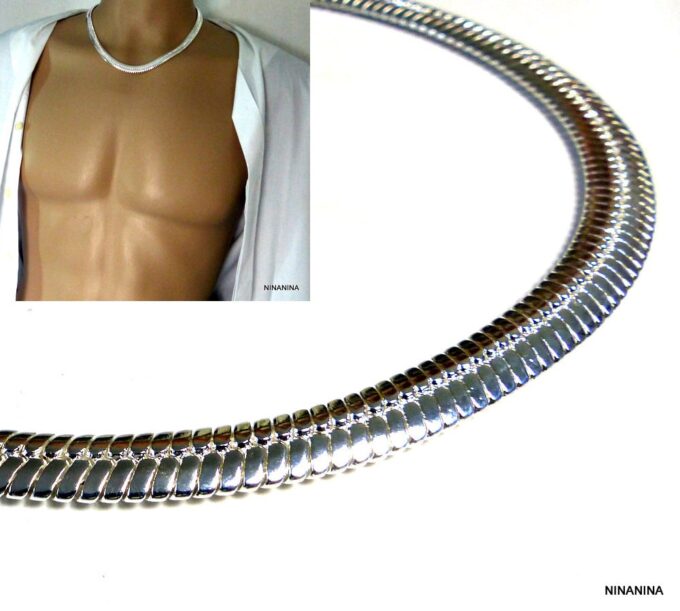 N3541c_chaine_homme_maille_serpent_plate_plaque_argent