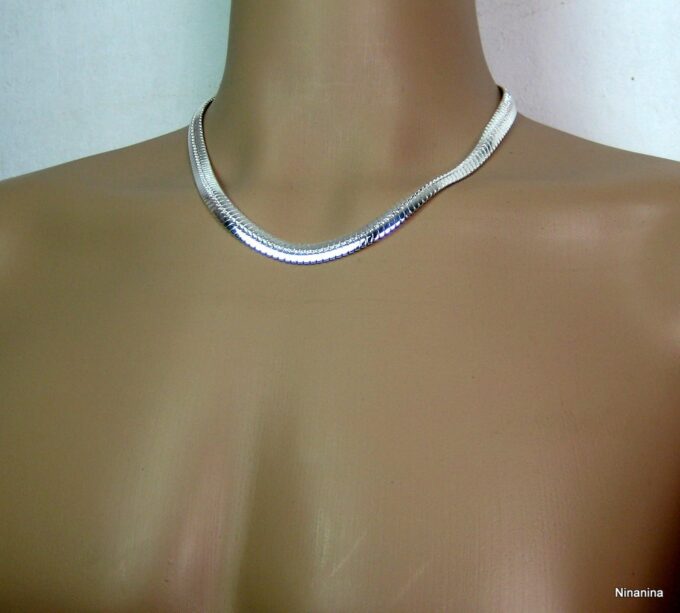 N3541c_chaine_homme_plaque_argent_maille_serpent