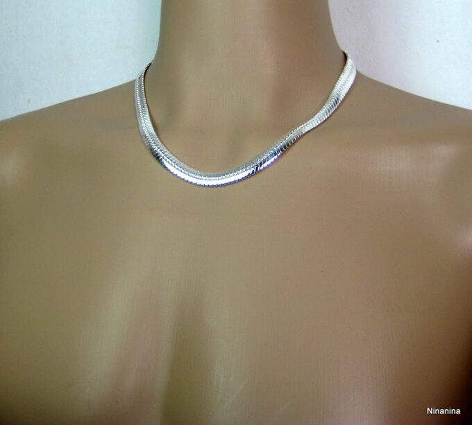 N3541d_chaine_homme_plaque_argent_maille_serpent