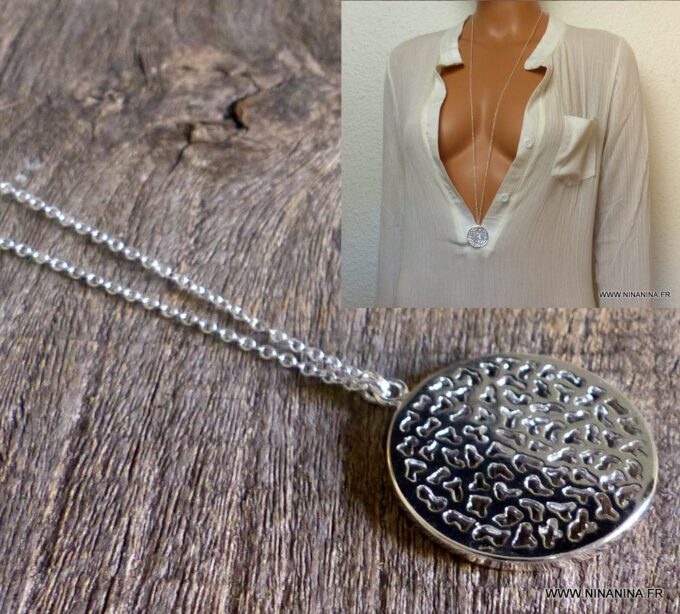 N3547b_Collier_femme_long_sautoir_pendentif_rond_plaque_argent_NINANINA