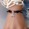 N3557d_Bracelet_femme_triskel_acier_inoxydable_argente_et_cordon_cuir_-_Bijoux_Bracelets_en_ligne_Ninanina
