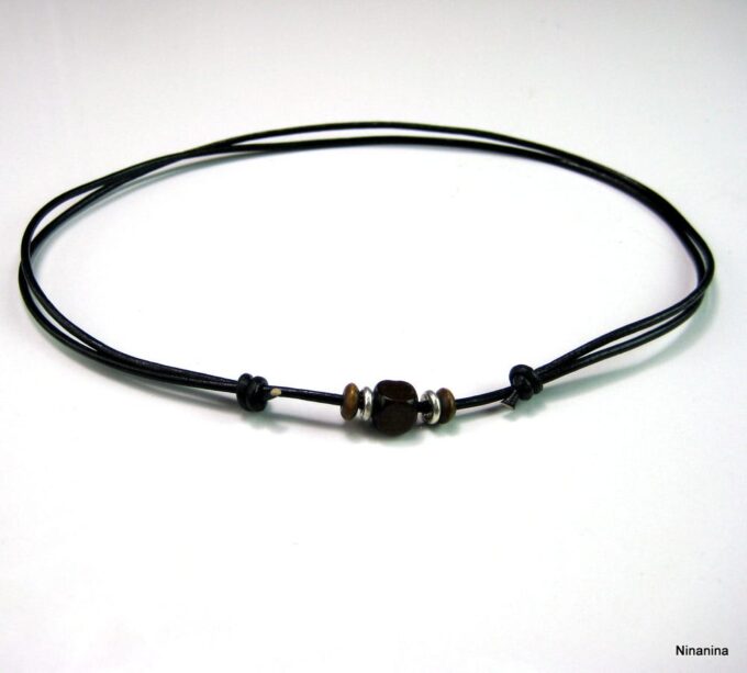 N3568c_collier_cordon_homme_cuir_et_argent_massif