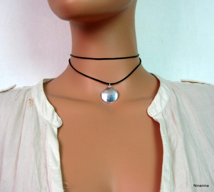 N3574e_collier_cordon_porte-photo_plaque_argent