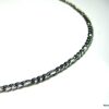 N3575b_chaine_figaro_acier_inoxydable Détails de l'Accessoire tendance pour homme : chaîne Figaro argentée en acier inoxydable de 50 cm par Ninanina