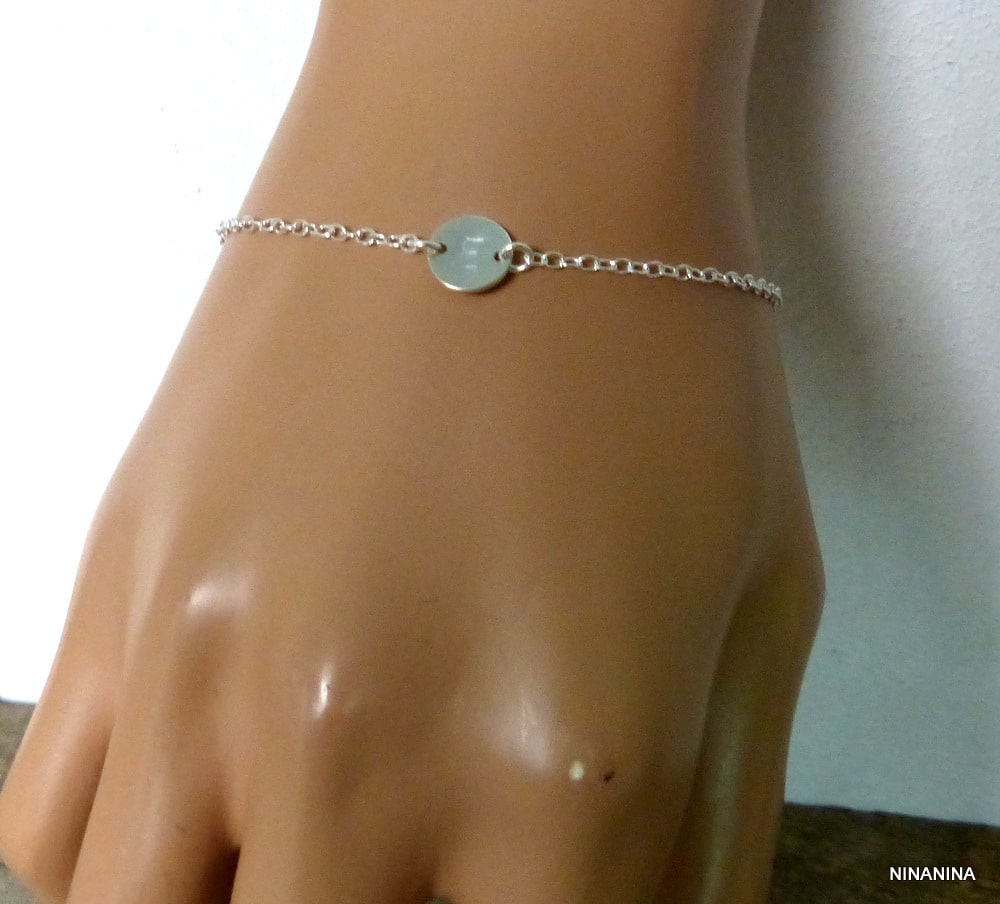 Bracelet de Cheville Argent pour Femme Personnalisé - Artistika