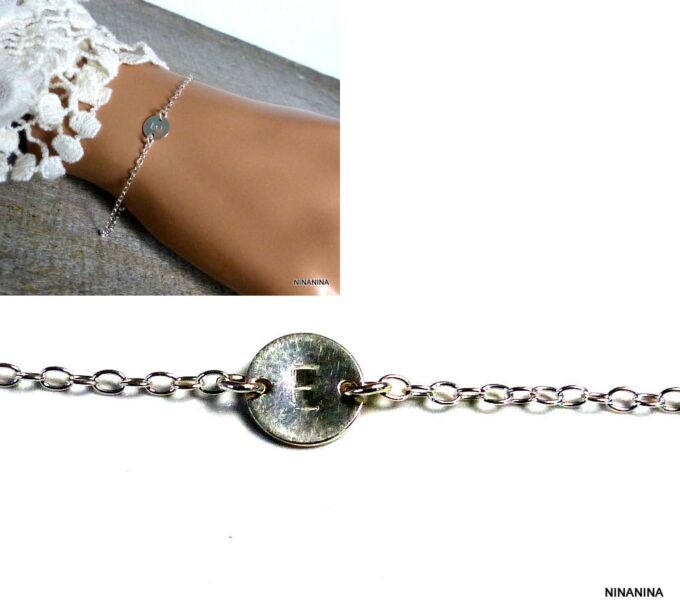 N3583terh_Bracelet_femme_argent_massif_personnalise_lettre_gravee