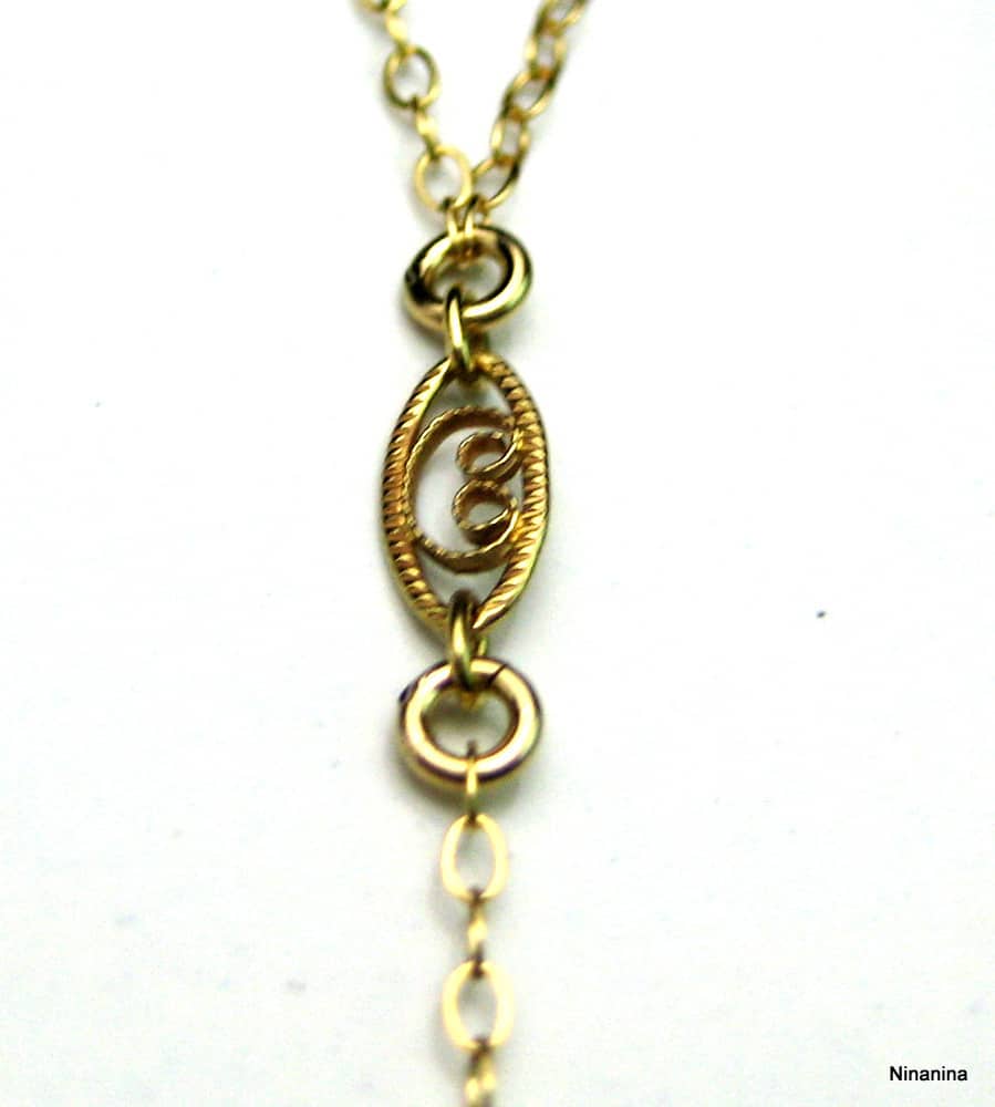 Chaine de corps or plaqué femme chaine maille forçat – Image 8