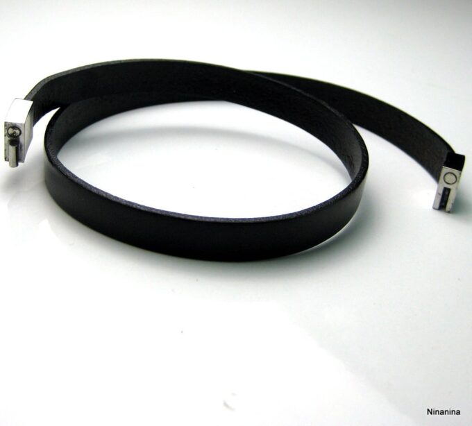 N3620b_bracelet_cuir_et_acier_inoxydable_aimante