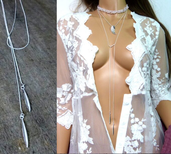 N3637terterh_Collier_long_plaque_argent_sautoir-1