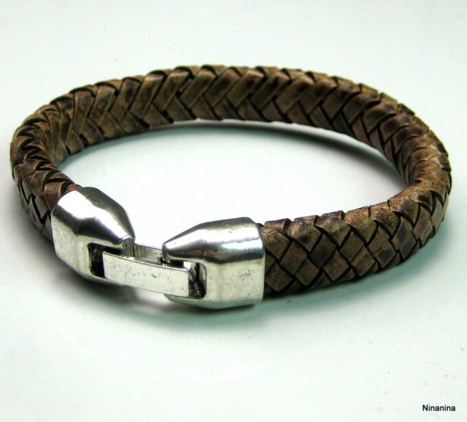 N3640a_bracelet_cuir_tresse_et_metal_argent