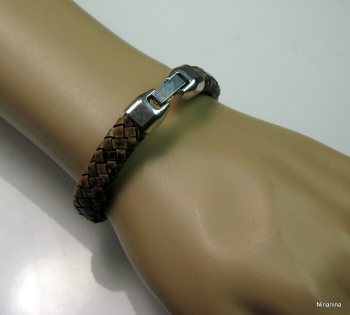 N3640h_bracelet_cuir_tresse_et_metal_argent