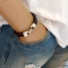 N3640j_Bracelet_homme_cuir_tresse_bleu_gris_-_Bijoux_Bracelets_en_ligne_Ninanina