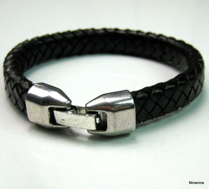 N3640k_bracelet_cuir_tresse_et_metal_argent