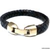 N3640l_Bracelet_homme_cuir_tresse_bleu_gris_-_Bijoux_Bracelets_en_ligne_Ninanina