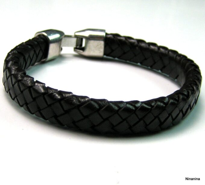 N3640l_bracelet_cuir_tresse_et_metal_argent