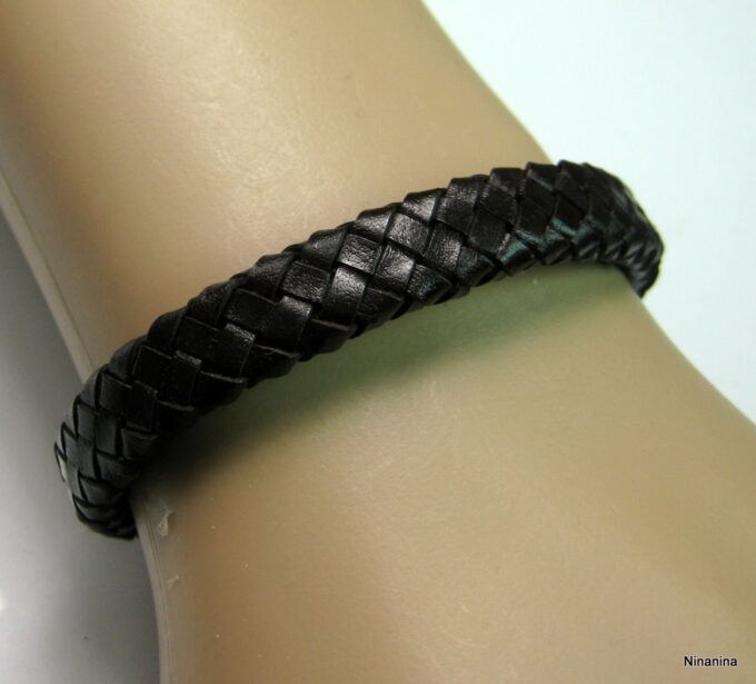 N3640n_bracelet_cuir_tresse_et_metal_argent