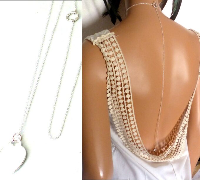 N3642H_Collier_Chaine_de_dos_coeur_plaque_argent_-_Bijoux_en_ligne_NINANINA
