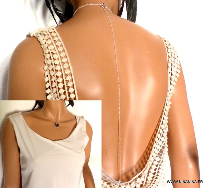 N3642I_Collier_Chaine_de_dos_coeur_plaque_argent_-_Bijoux_en_ligne_NINANINA