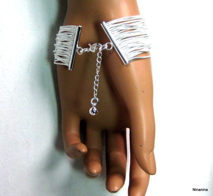 N3664terg_bracelet_chainette_plaque_argent