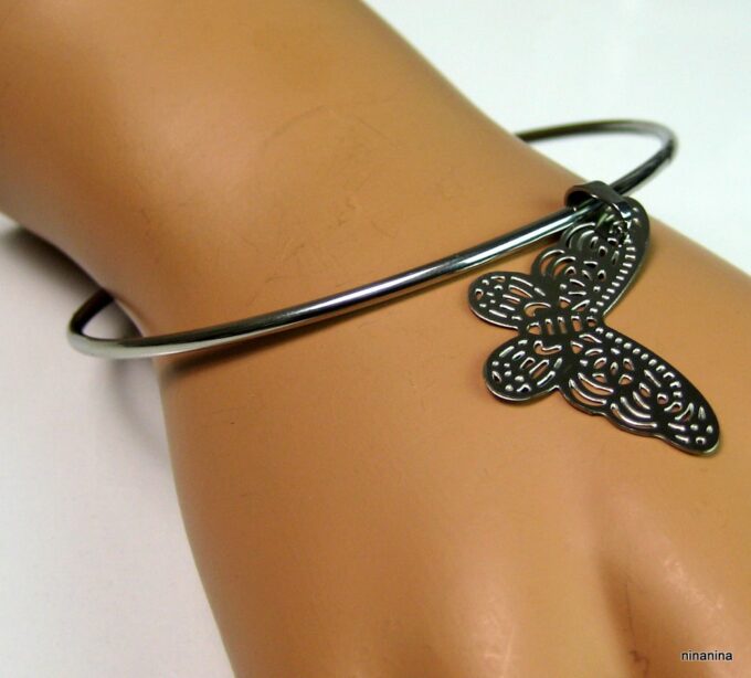 N3666c_bracelet_jonc_papillon_filigrane_acier_inoxydable